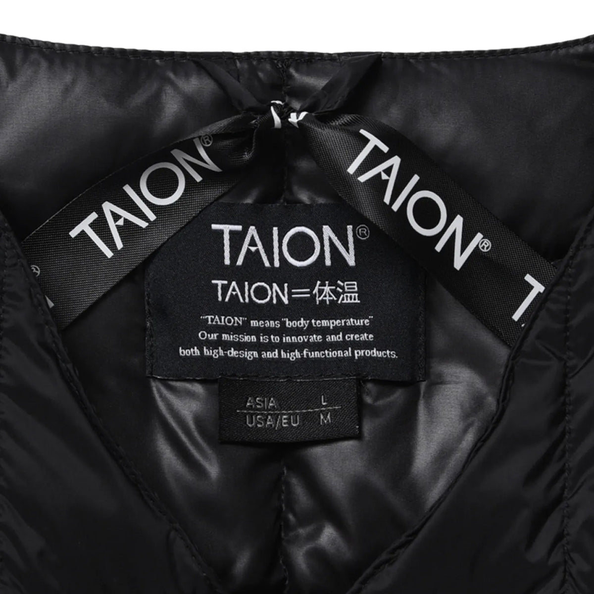 Taion Womens Crewneck Button Down Vest Black