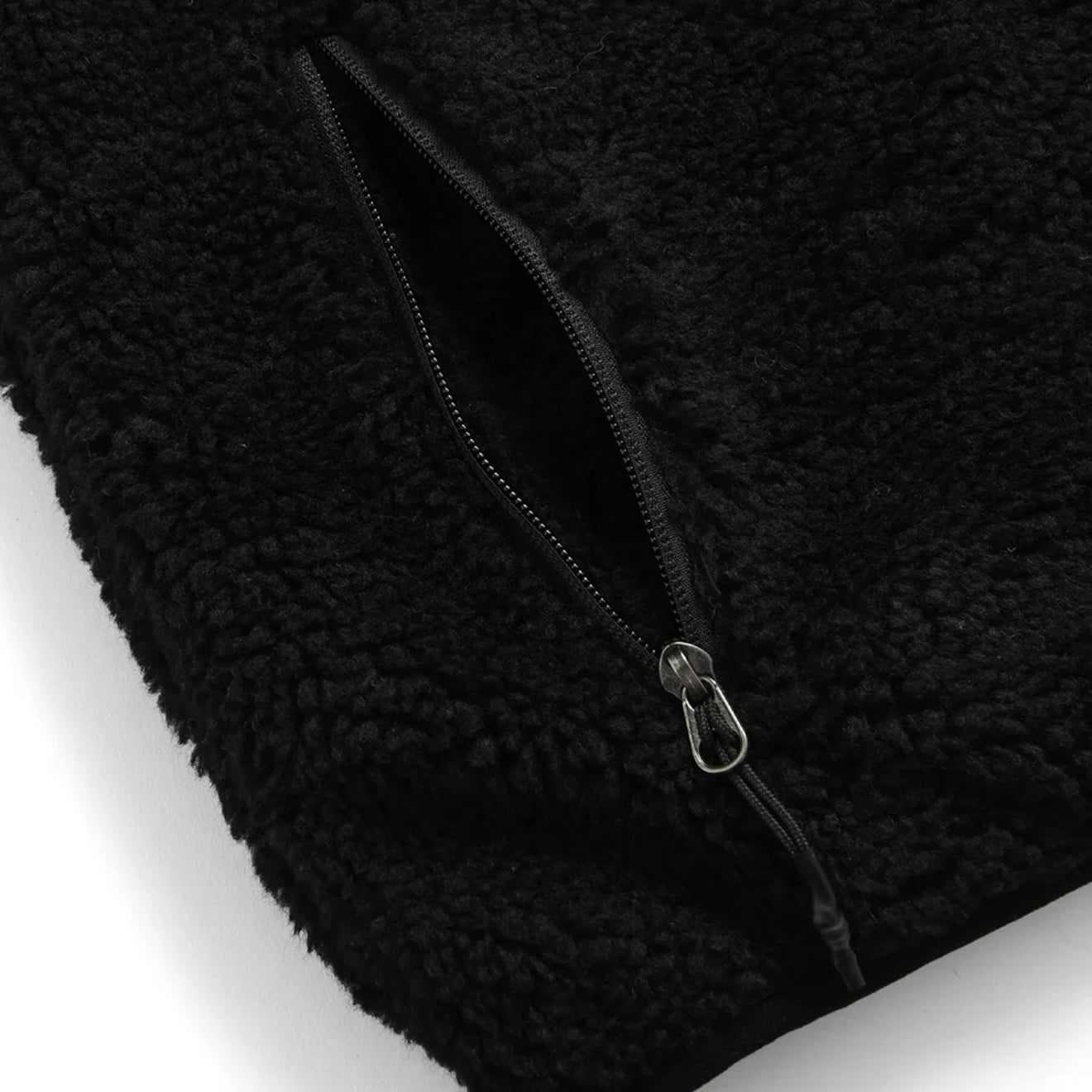 Taion Womens Pull Over Boa Hi Neck Jacket Black / Black