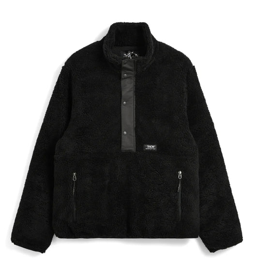 Taion Womens Pull Over Boa Hi Neck Jacket Black / Black