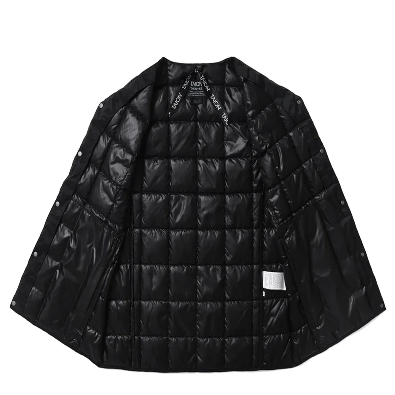 Taion Womens V-Neck Button Down Vest Black