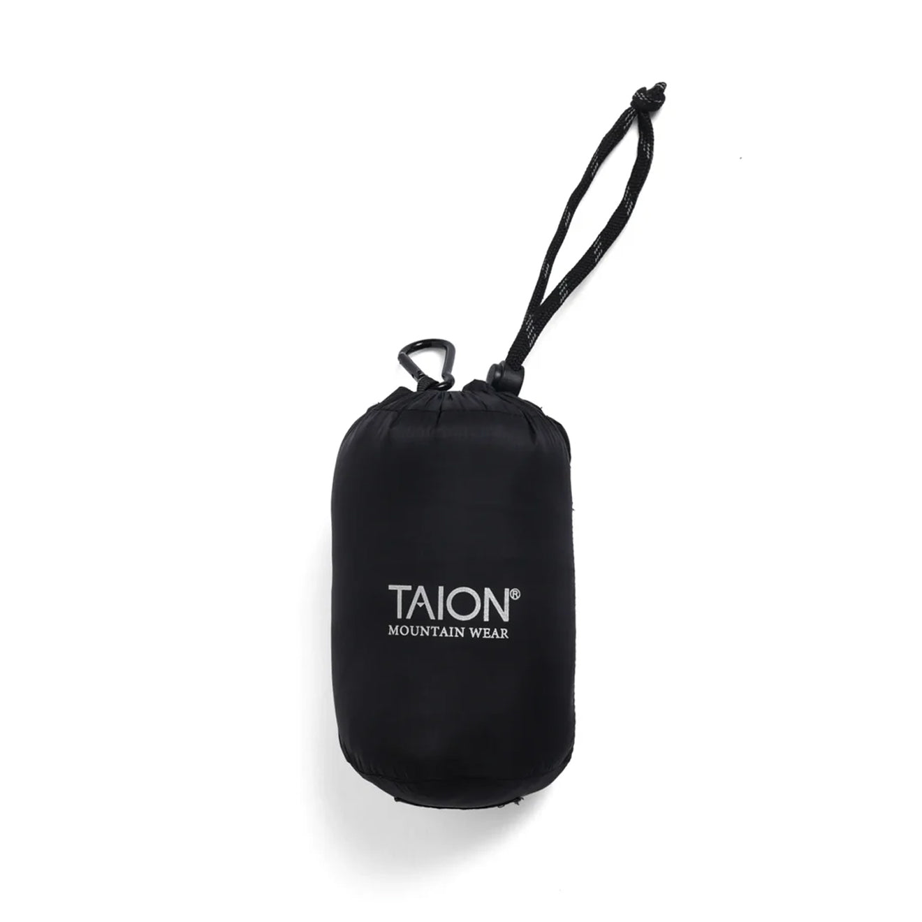 Taion Womens Volume Hood Down Coat Long Outer Black