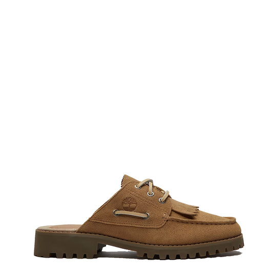 Timberland Womens Mix Tape Authentic Mule Beige - pam pam