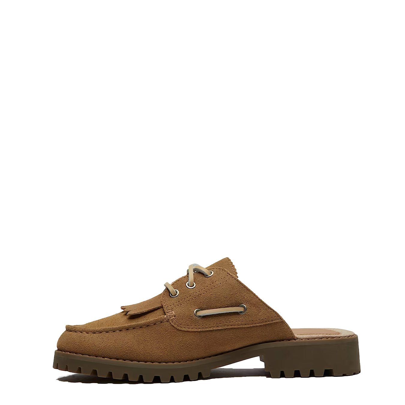 Timberland Womens Mix Tape Authentic Mule Beige - pam pam 