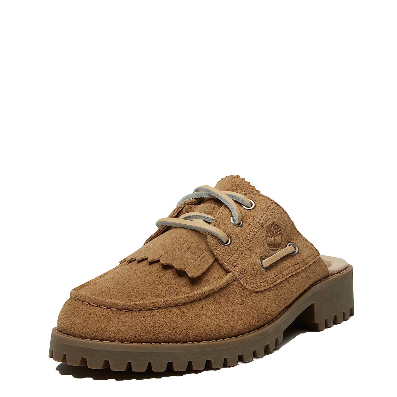 Timberland Womens Mix Tape Authentic Mule Beige - pam pam 