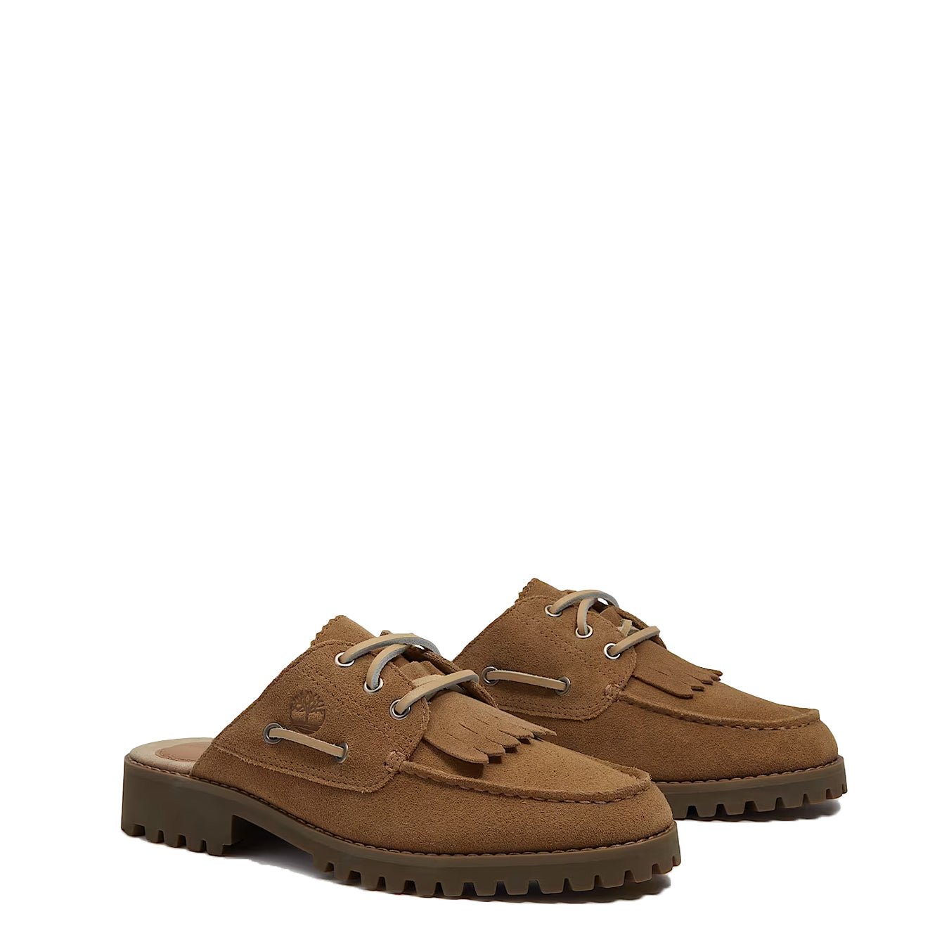 Timberland Womens Mix Tape Authentic Mule Beige - pam pam 