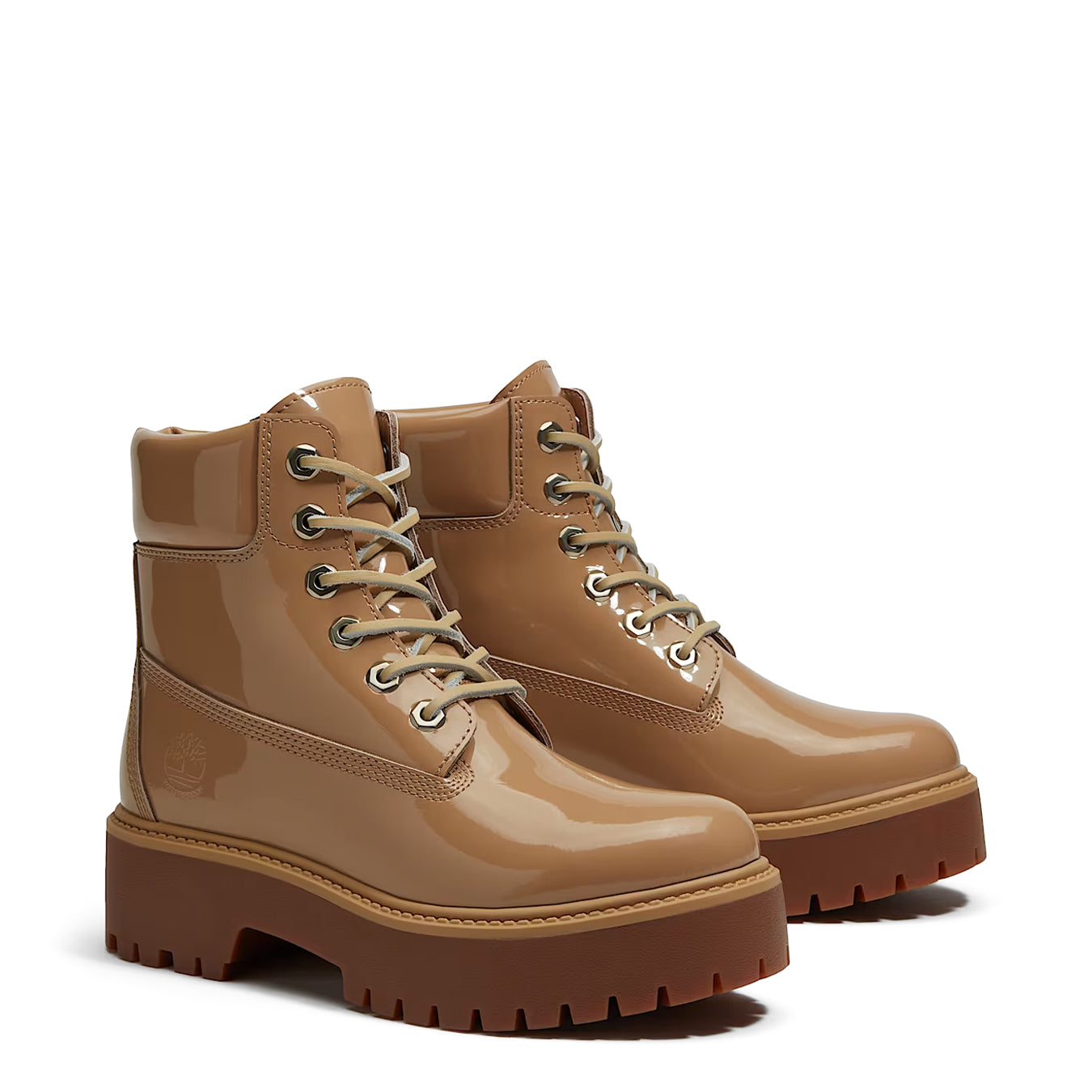 Timberland Womens Stone Street 6-Inch Waterproof Platform Boot Beige - pam pam 