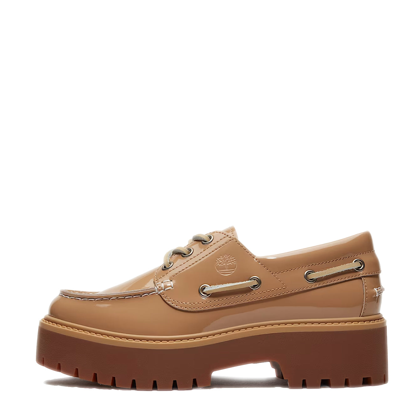 Timberland Womens Stone Street Platform Boat Shoe Beige - pam pam 