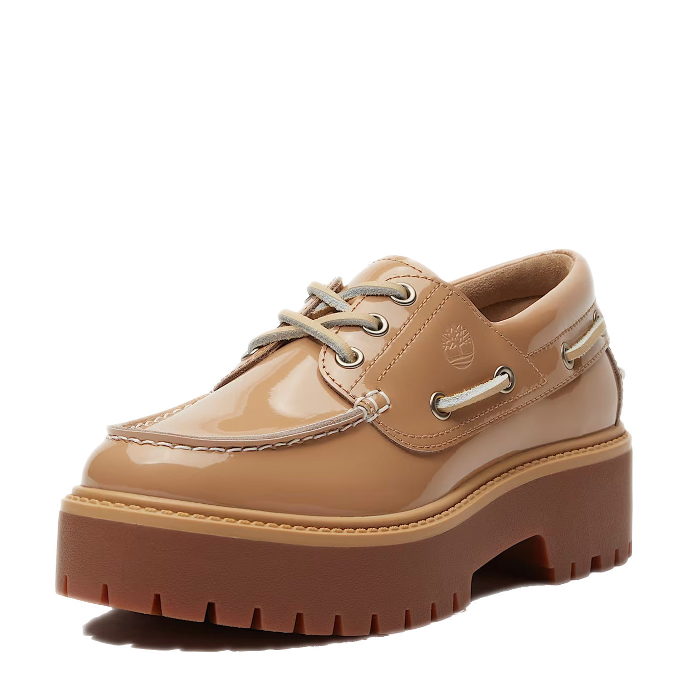 Timberland Womens Stone Street Platform Boat Shoe Beige - pam pam 