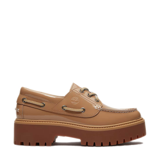 Timberland Womens Stone Street Platform Boat Shoe Beige - pam pam