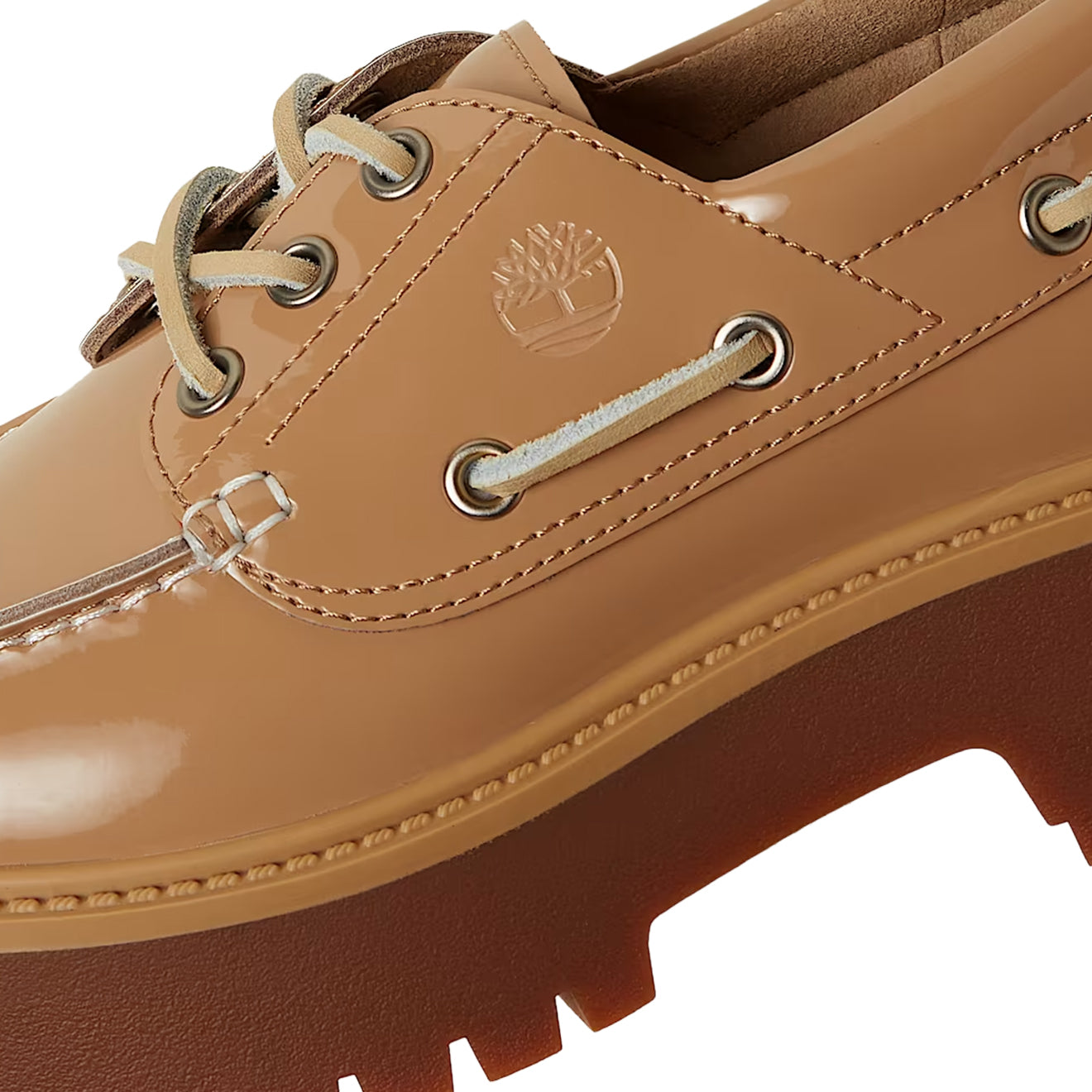 Timberland Womens Stone Street Platform Boat Shoe Beige - pam pam 