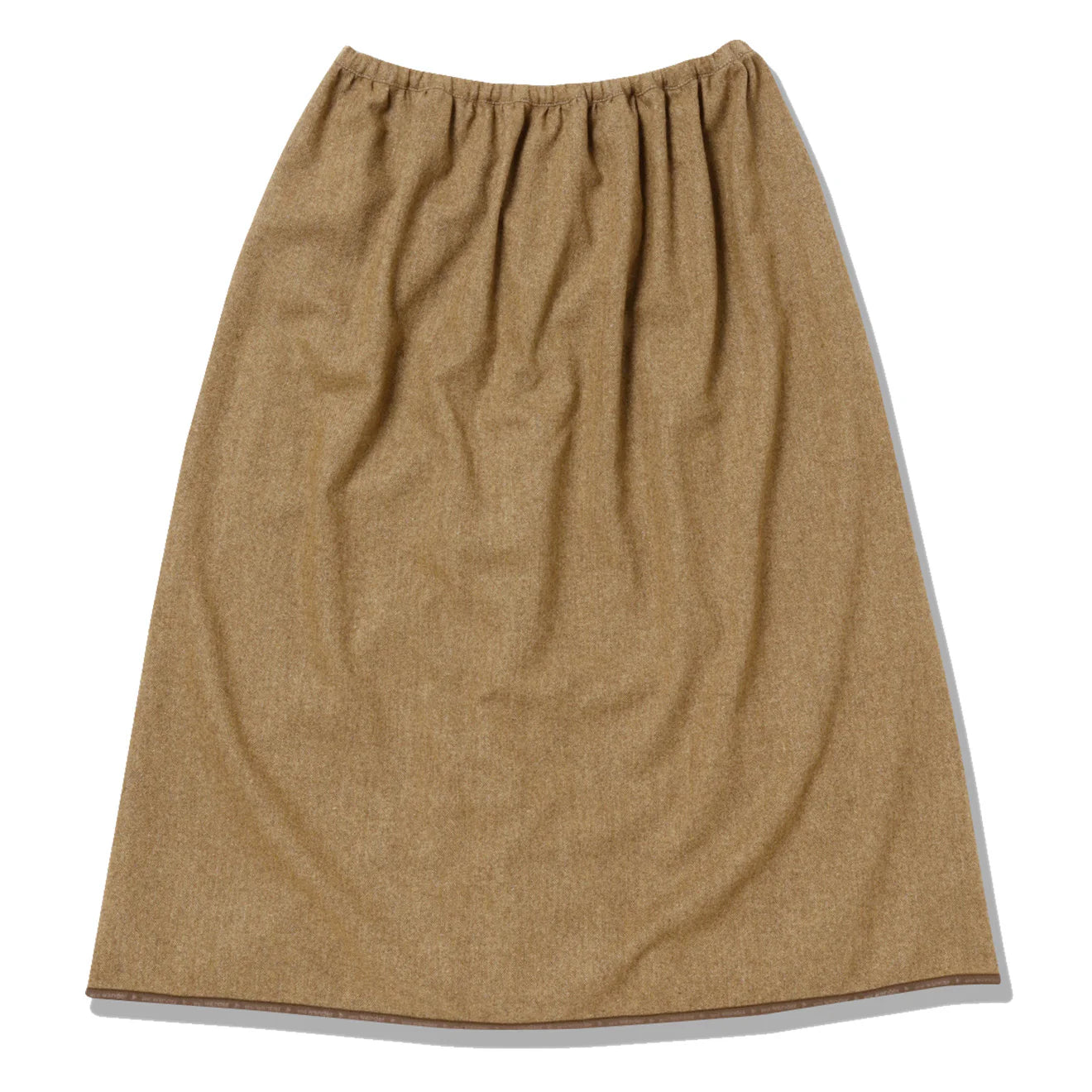 And Wander Womens Rewool Tweed Skirt Beige