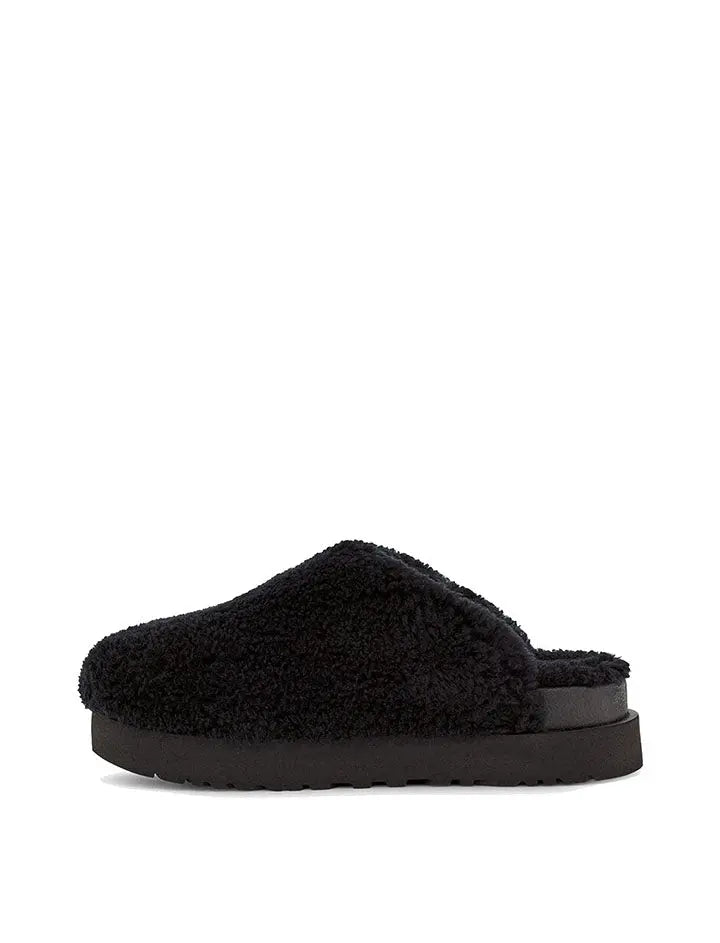 UGG Fuzz Sugar Slide Black UGG