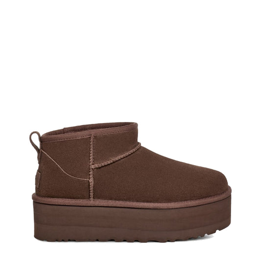 UGG Womens Classic Ultra Mini Platform Boot Burnt Cedar