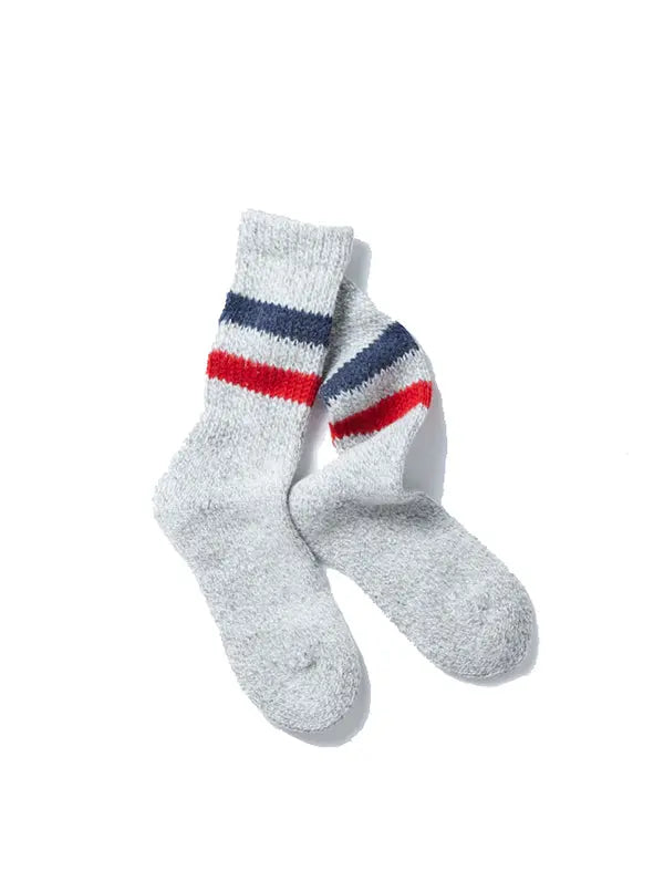 Rototo Winter Outdoor Socks Gray / Dark Blue / Red