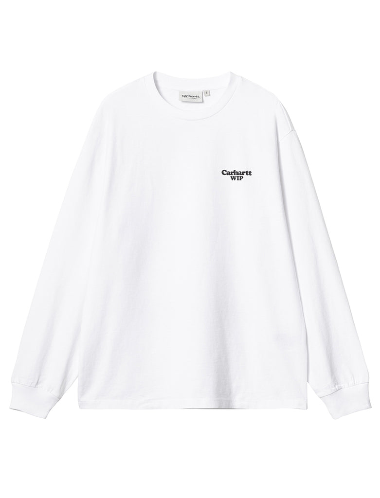 Carhartt WIP Womens L/S Paisley Shirt White / Black Stone Washed