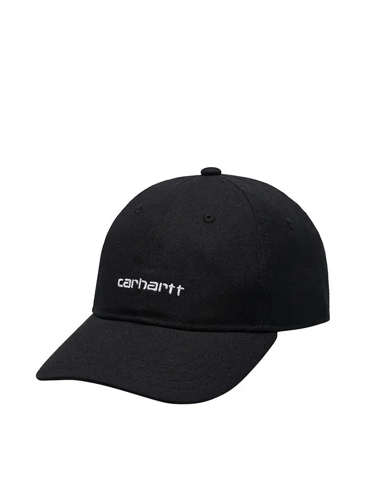 Carhartt WIP Canvas Script Cap Black / White