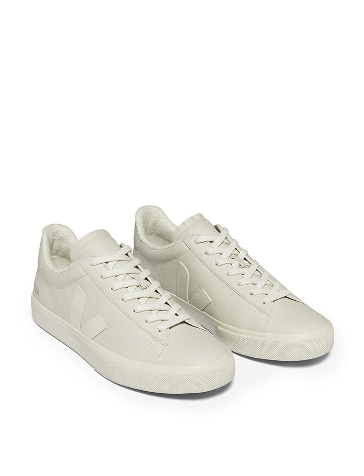 Veja Womens Campo Fured Chromefree Leather Trainer Full Pierre