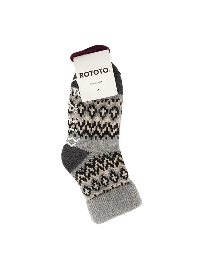 RoToTo Comfy Room Socks Nordic Grey
