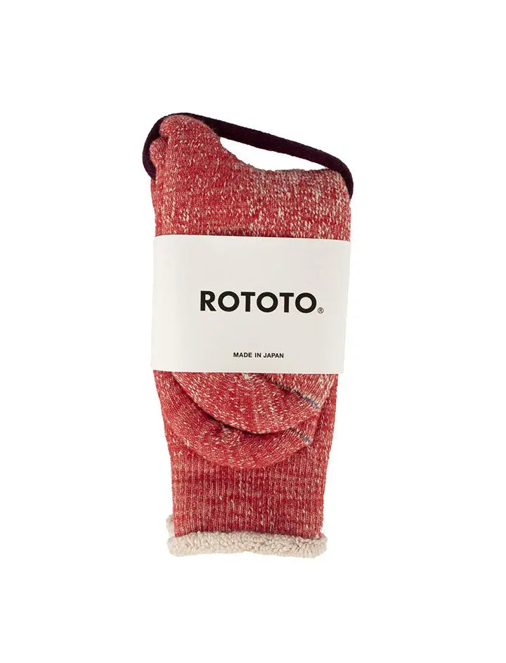 RoToTo Double Face Socks Red