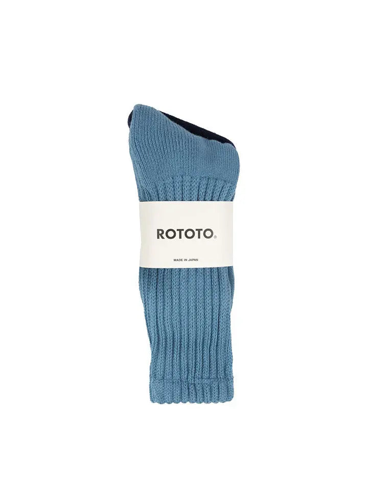 RoToTo Loose Pile Socks Mid Blue