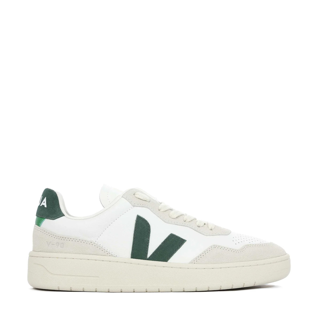 Veja V-90 Organic Leather Trainer Extra White Cyprus - pam pam 