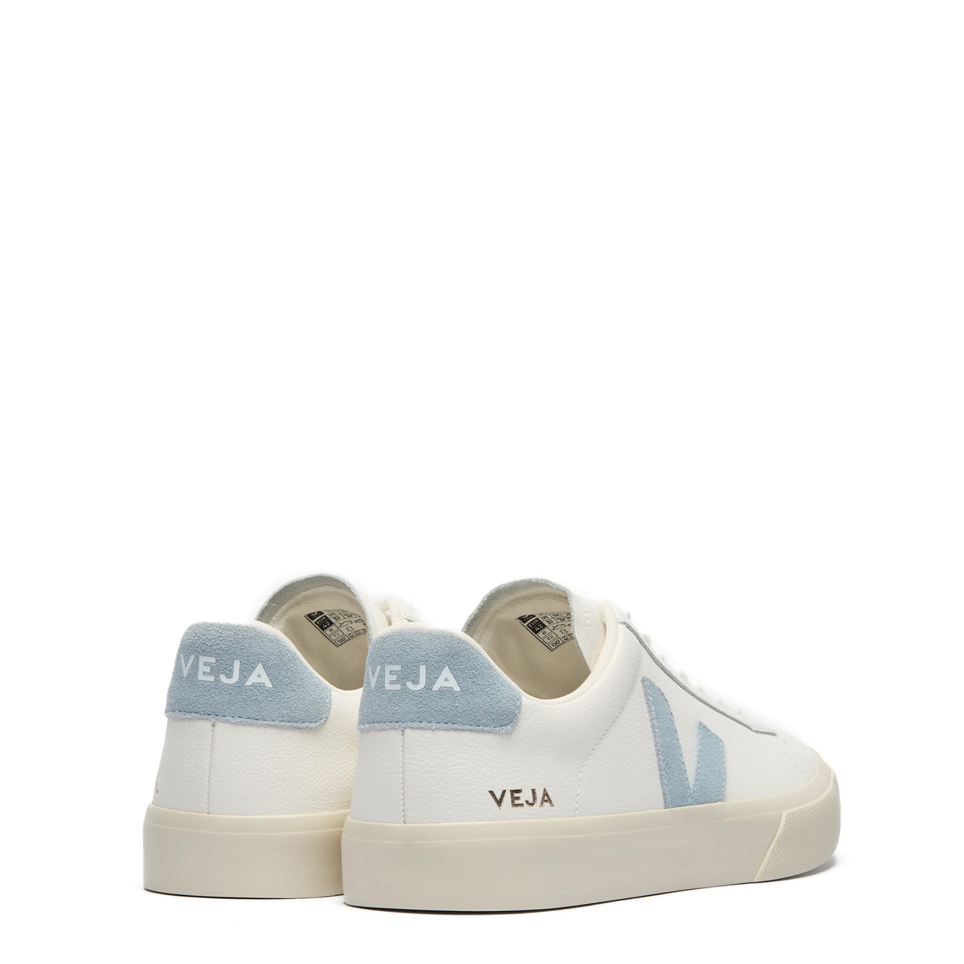 Veja Womens Campo Leather White Steel - pam pam 