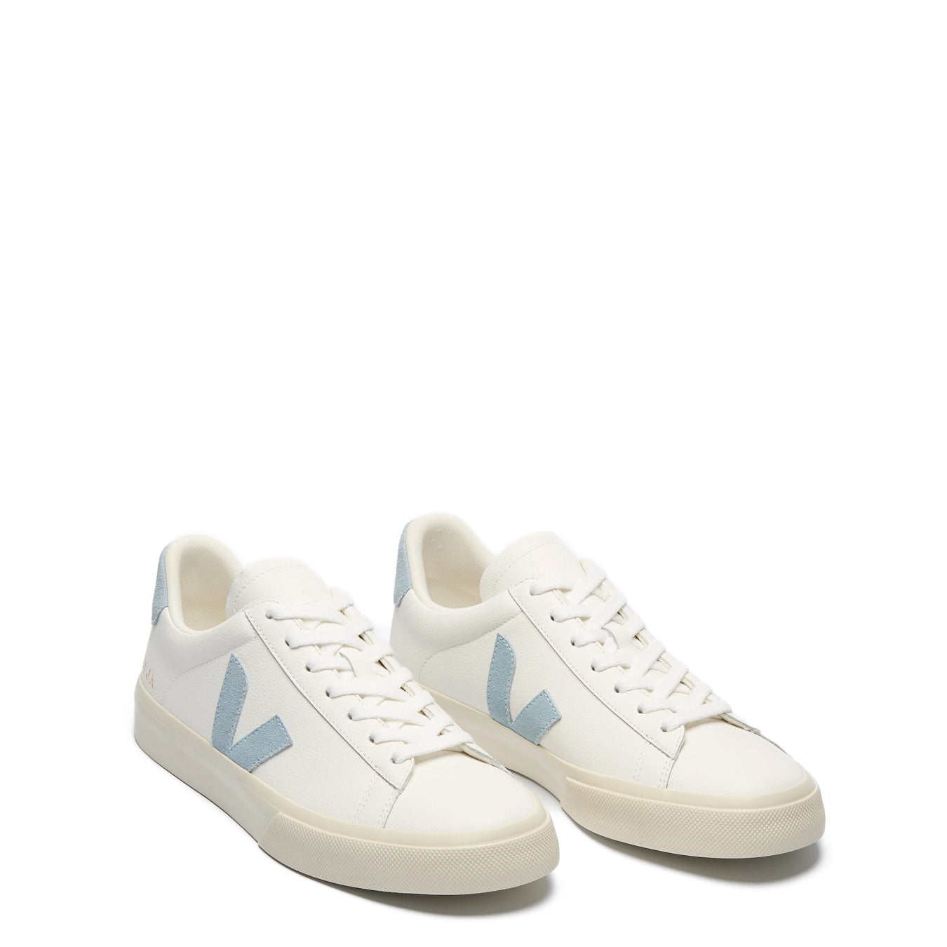 Veja Womens Campo Leather White Steel - pam pam 