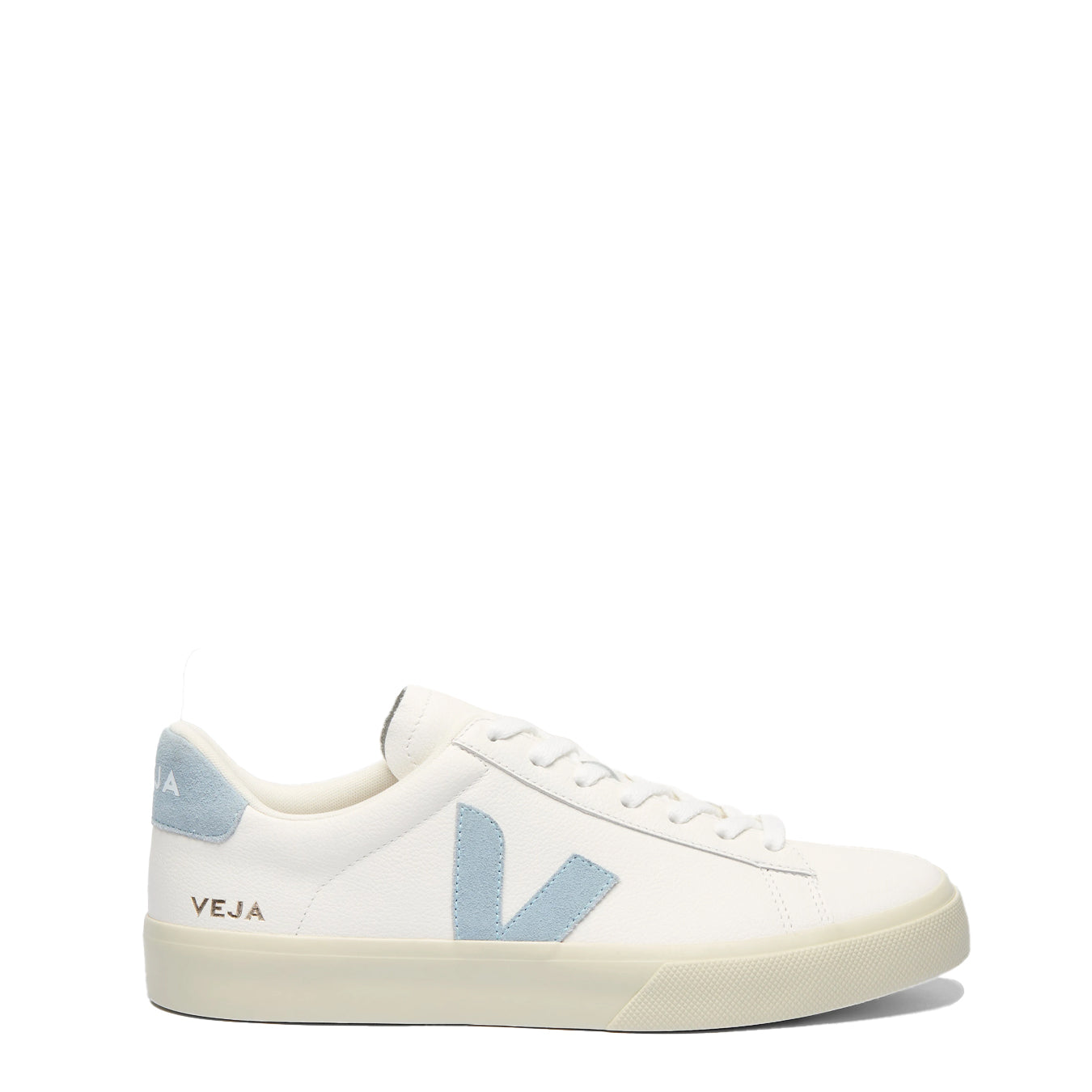 Veja Womens Campo Leather White Steel - pam pam 