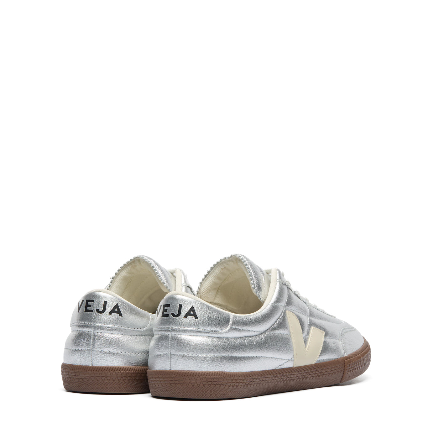 Veja Womens Panenka Leather Silver Pierre Bark - pam pam 