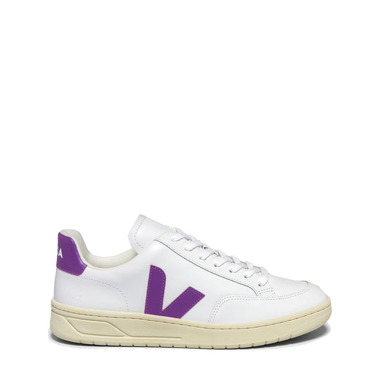 Veja V-12 Leather Trainer White Cosmos