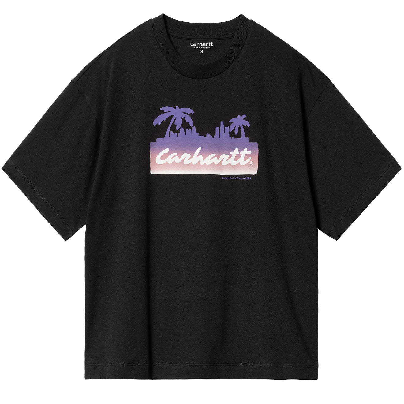 Carhartt WIP Womens S/S Palm Script T-Shirt Black