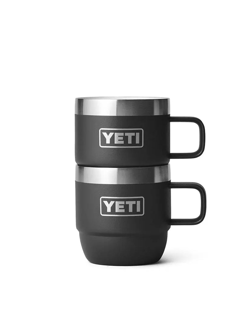 YETI Rambler 2 Pk 6oz Stackable Espresso Mugs Black