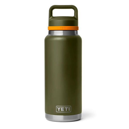 YETI 36 oz Chug Bottle Olive / King Crab Orange