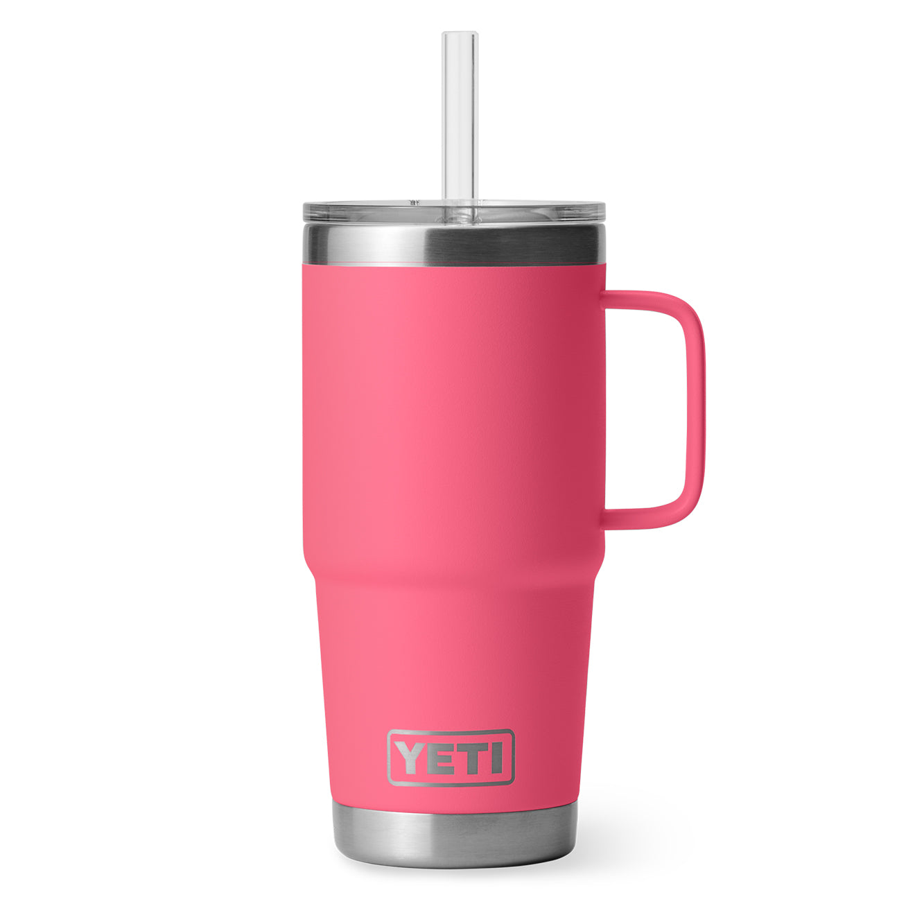 YETI Rambler 25oz Straw Mug Tropical Pink