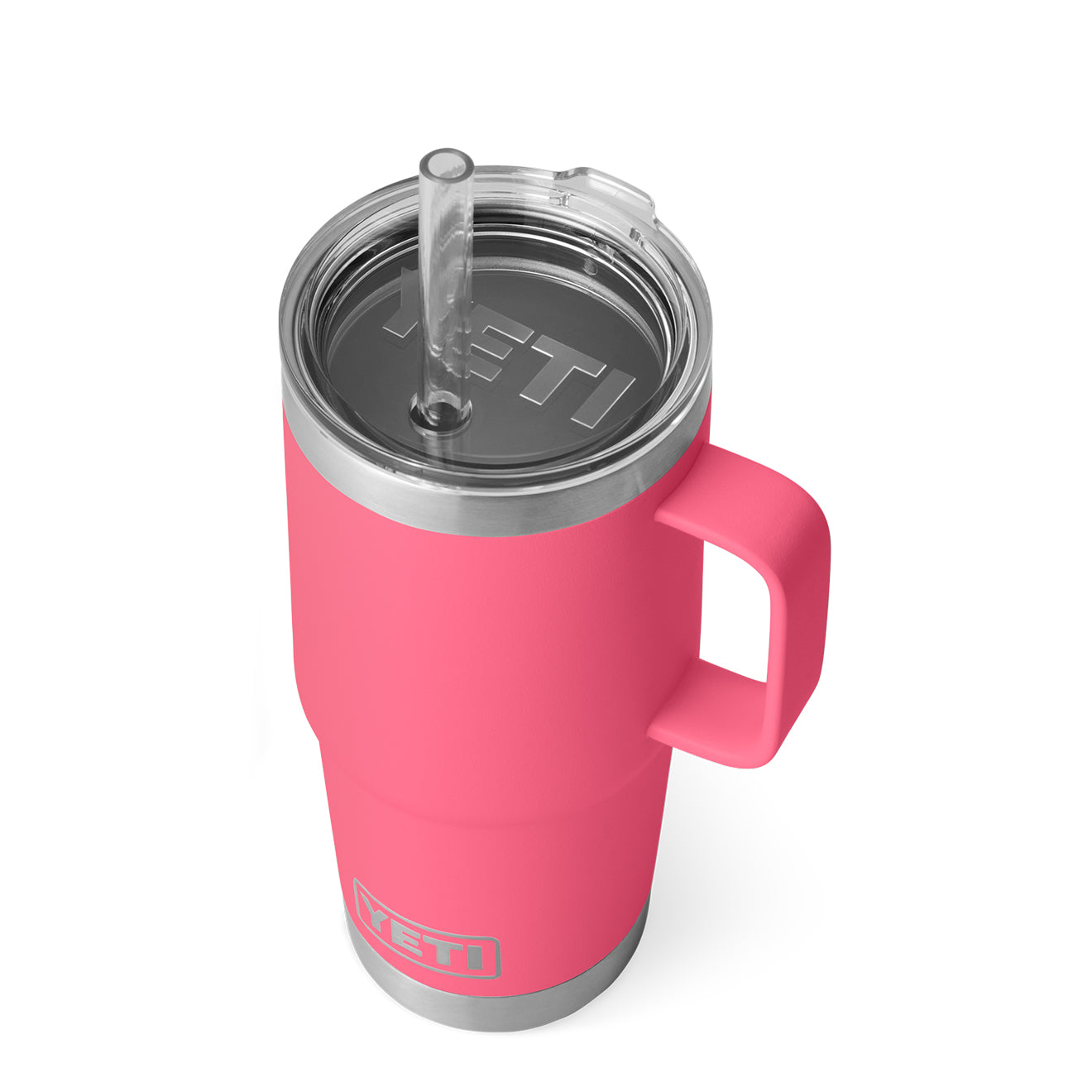 YETI Rambler 25oz Straw Mug Tropical Pink