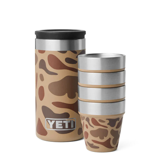 YETI Rambler Shot Glasses and Carrying Case Wetlands Camo - pam pam