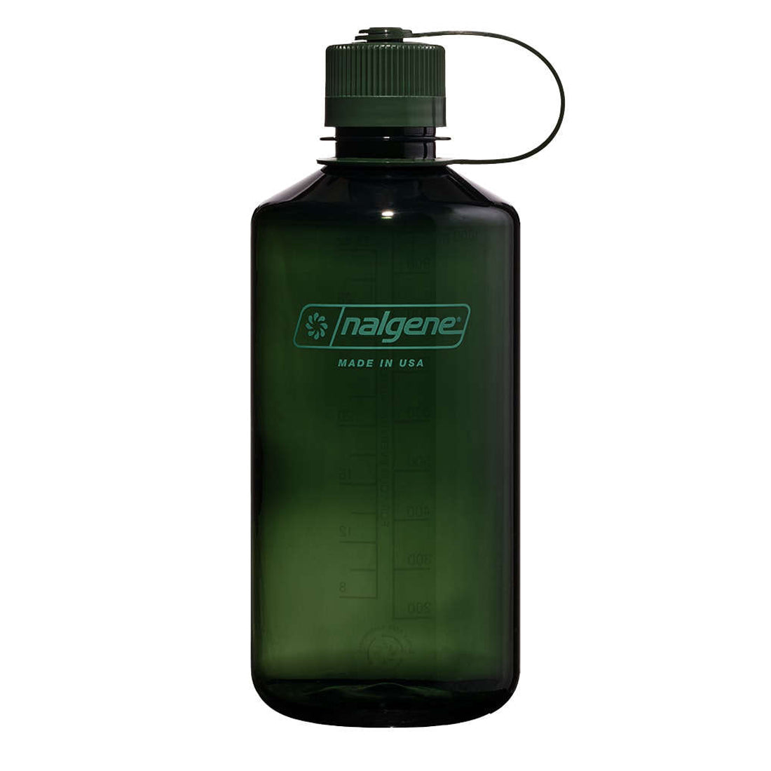 Nalgene Narrow Mouth 1L Tritan Sustain Bottle Monochrome Jade