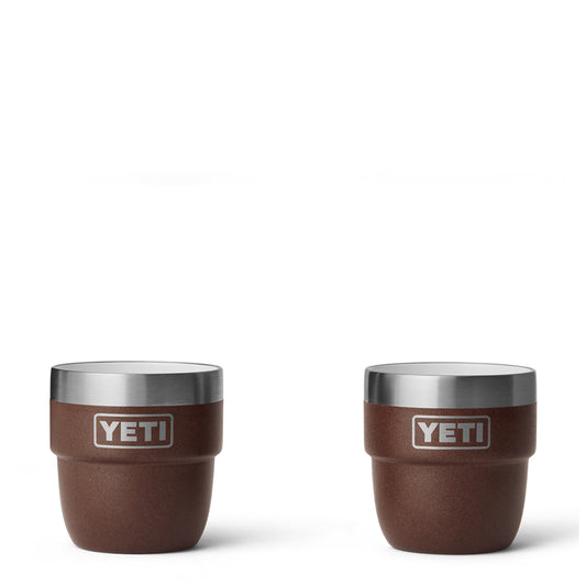 YETI Rambler 4oz Espresso Cup 2 Pack Wetlands Brown