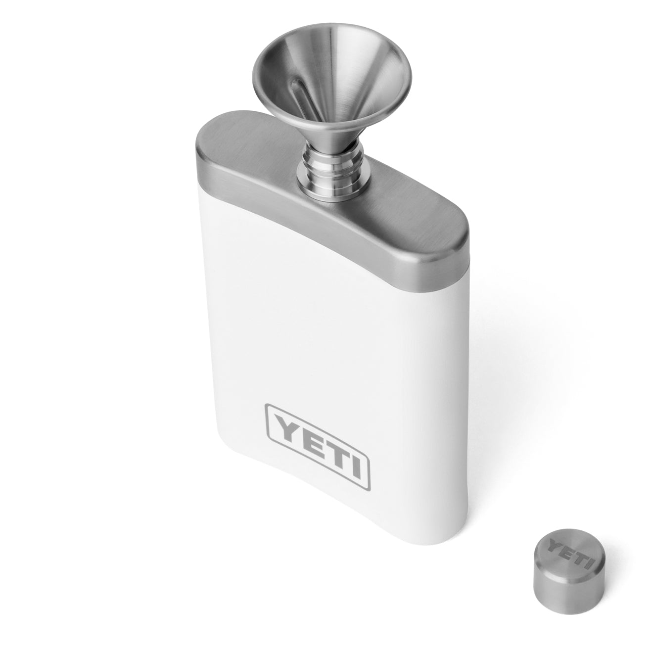 YETI Rambler Flask Stainless White