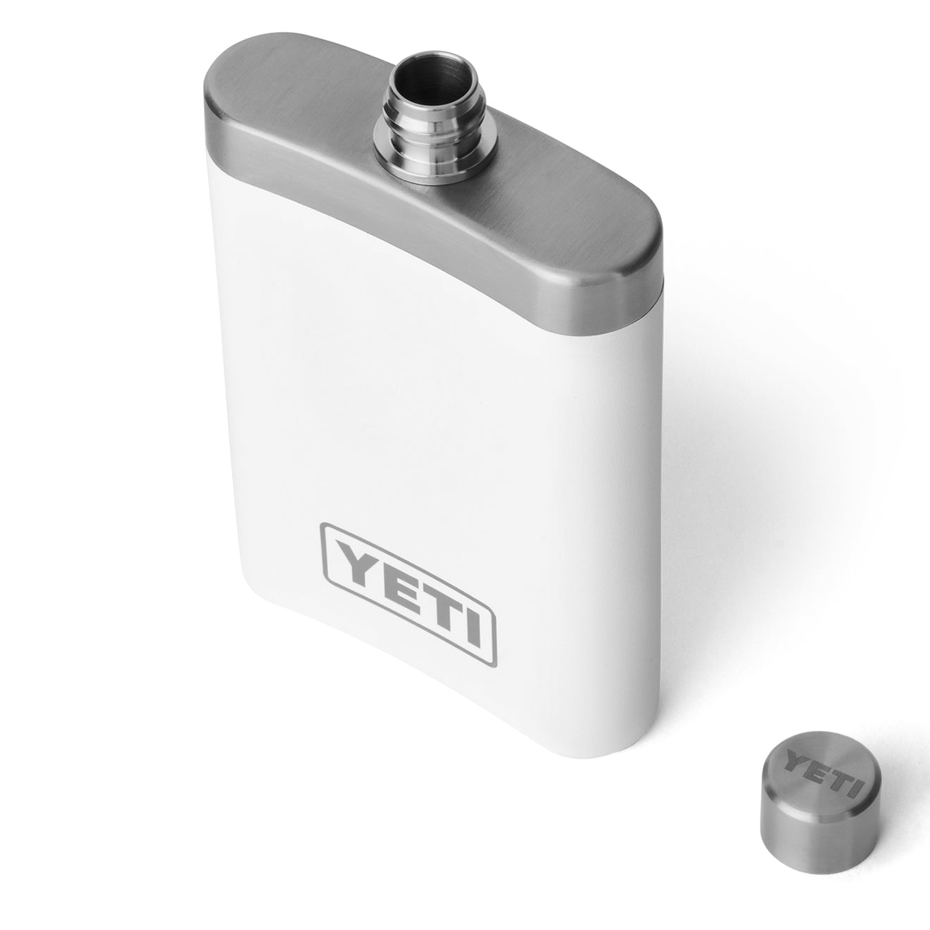 YETI Rambler Flask Stainless White