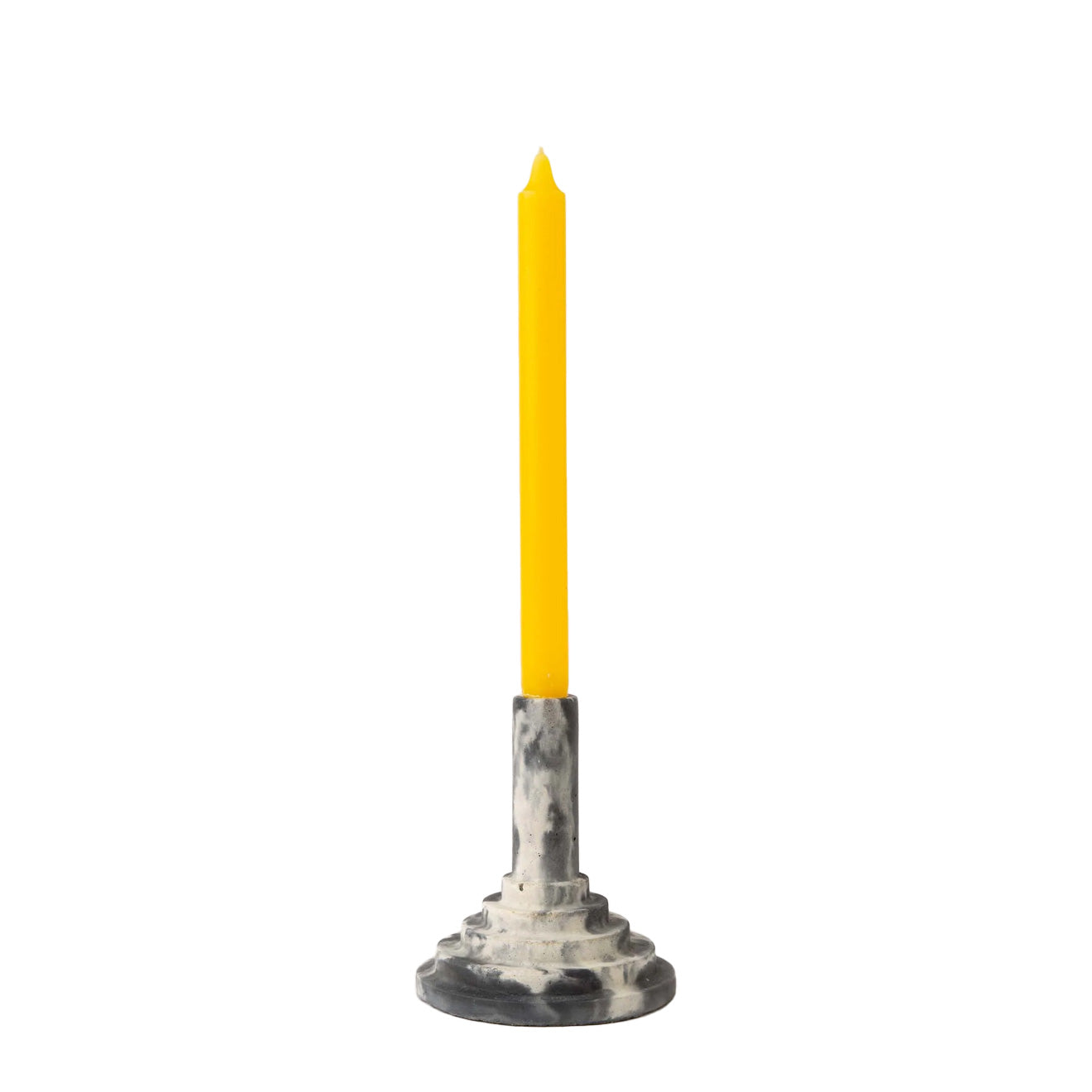 Smith And Goat Disco Stick Concrete Candle Holder Charcoal / White