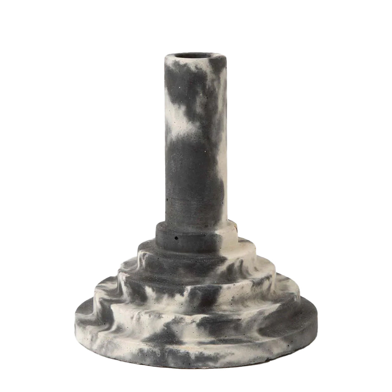 Smith And Goat Disco Stick Concrete Candle Holder Charcoal / White