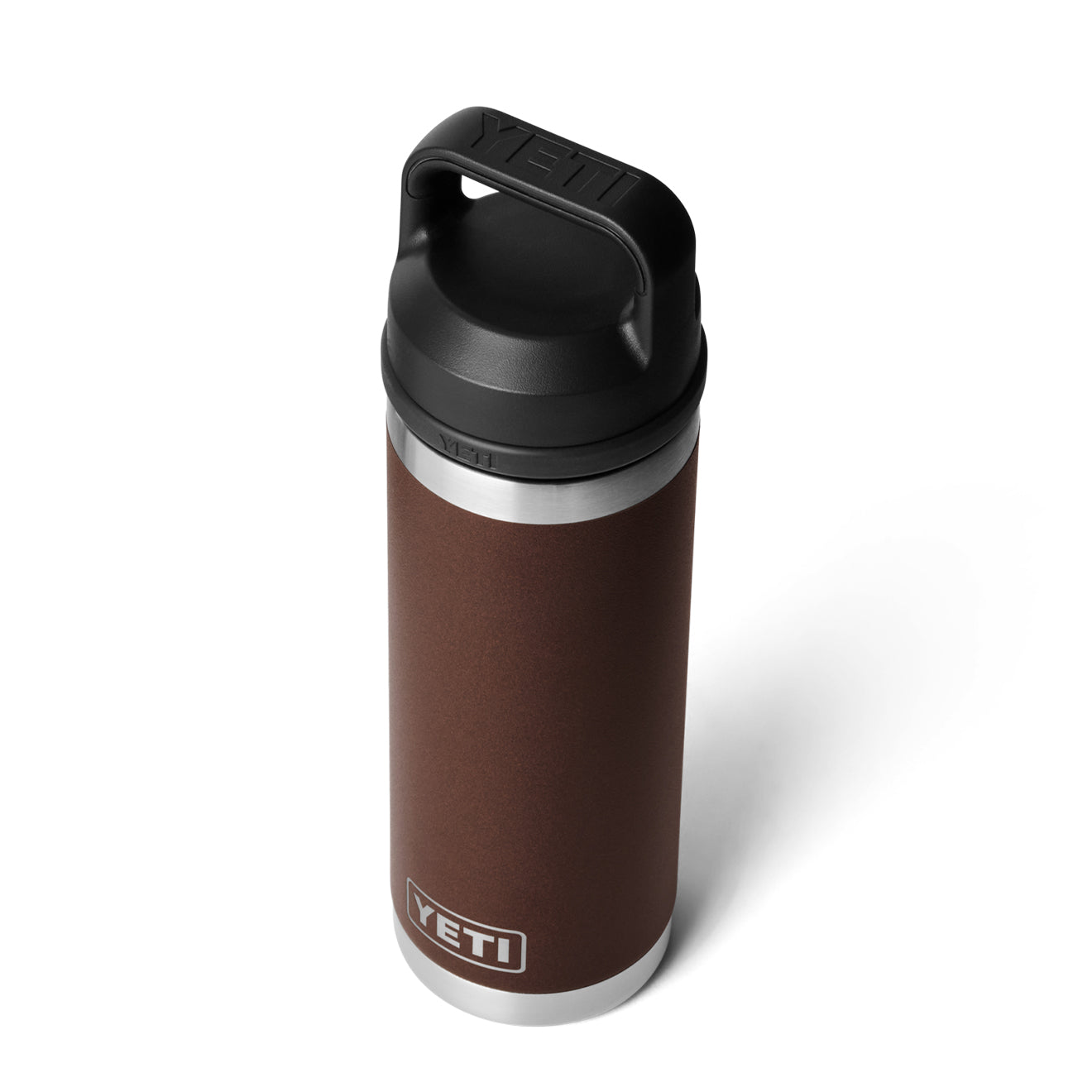 YETI Rambler 18oz Bottle Chug Wetlands Brown