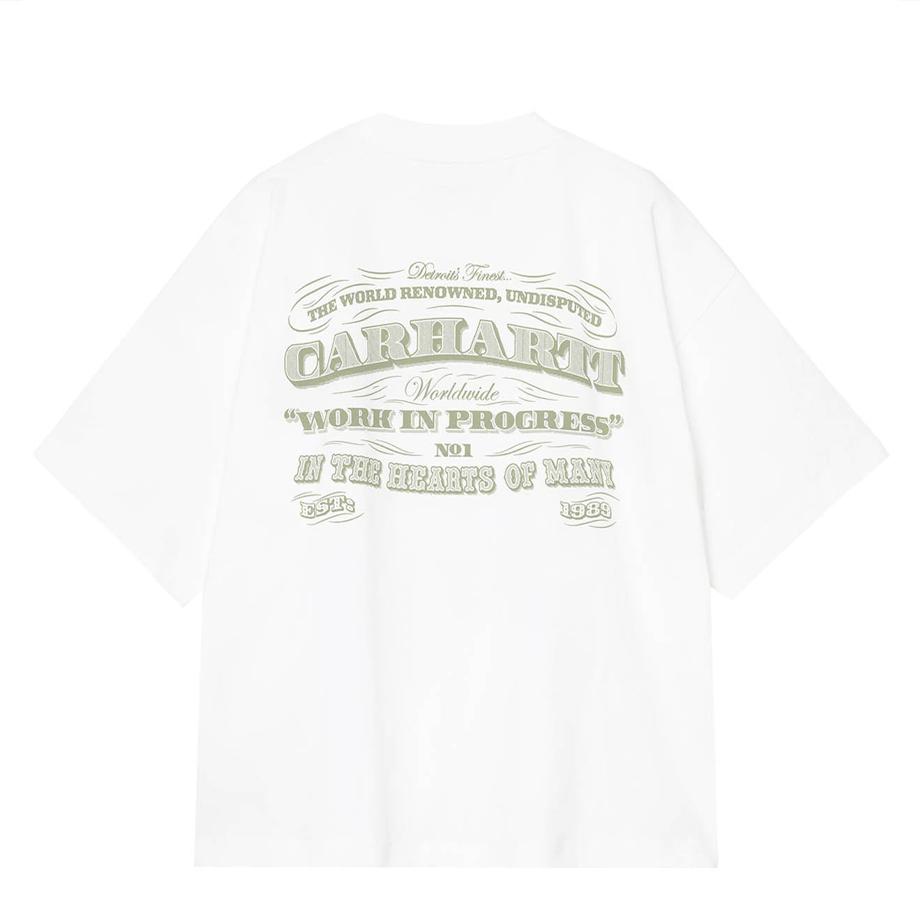 Carhartt WIP Womens S/S 3 One 3 T-Shirt White - pam pam 