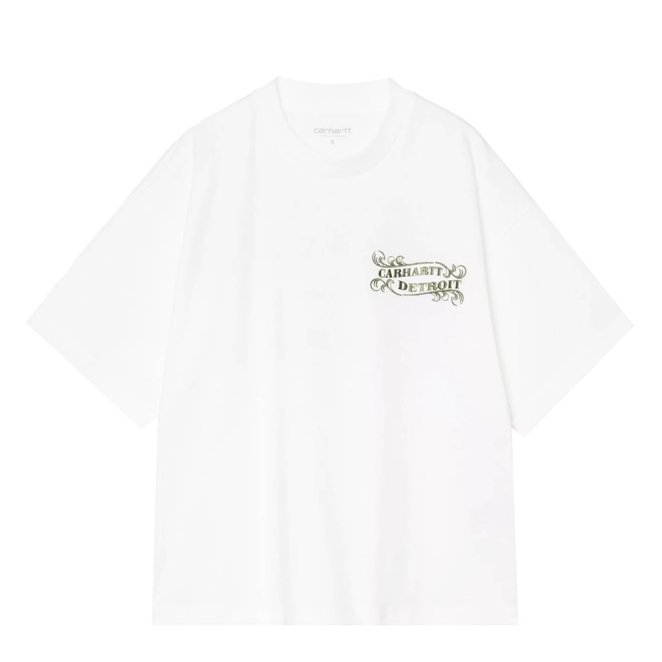 Carhartt WIP Womens S/S 3 One 3 T-Shirt White - pam pam 