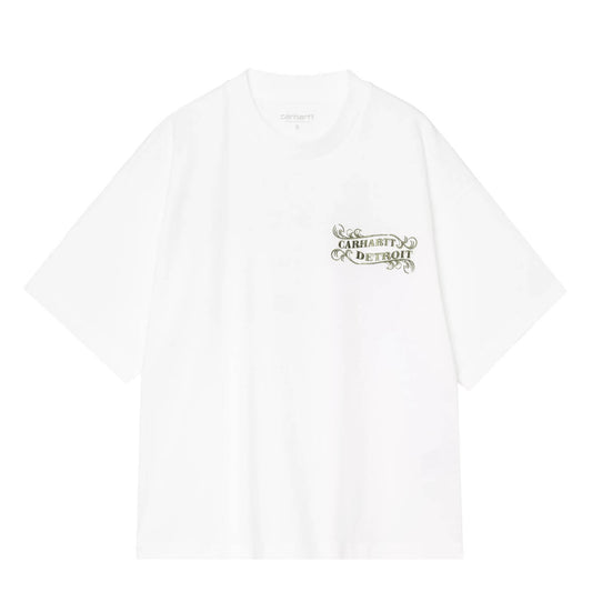 Carhartt WIP Womens S/S 3 One 3 T-Shirt White - pam pam