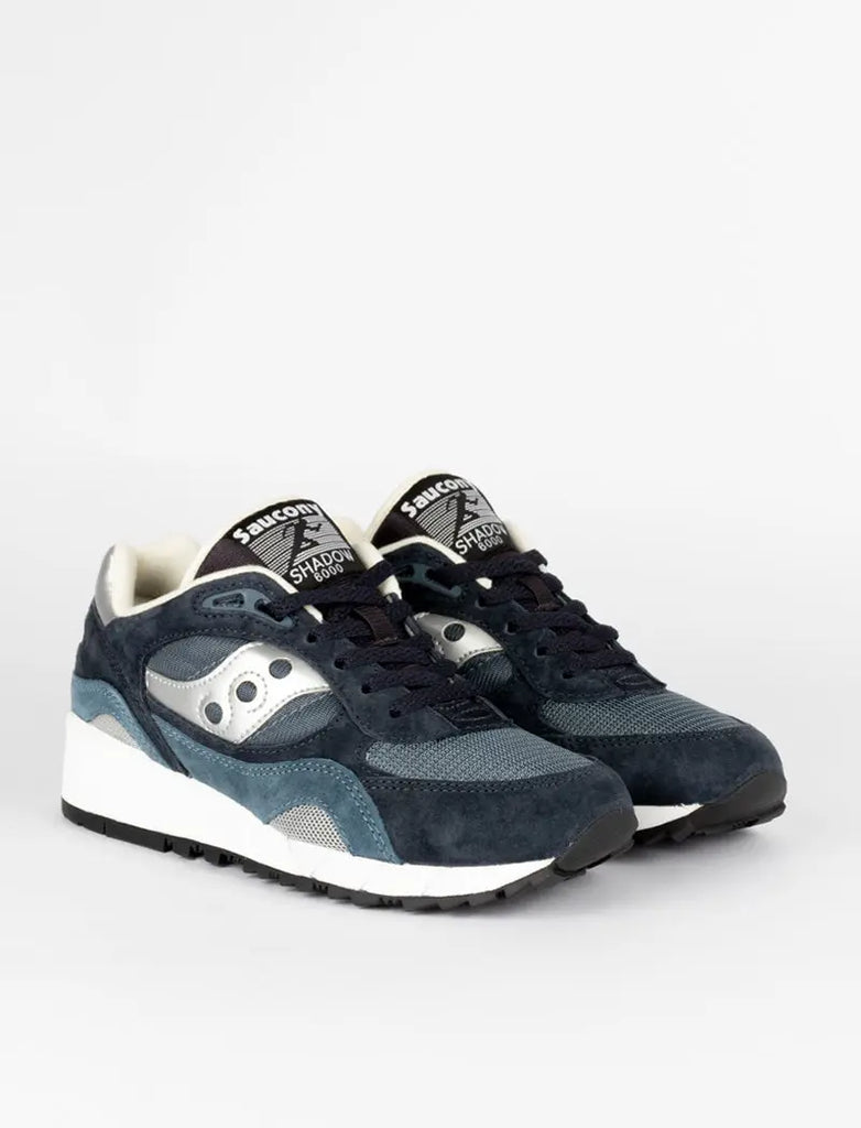 Saucony Shadow 6000 Trainers Navy / Silver - pam pam