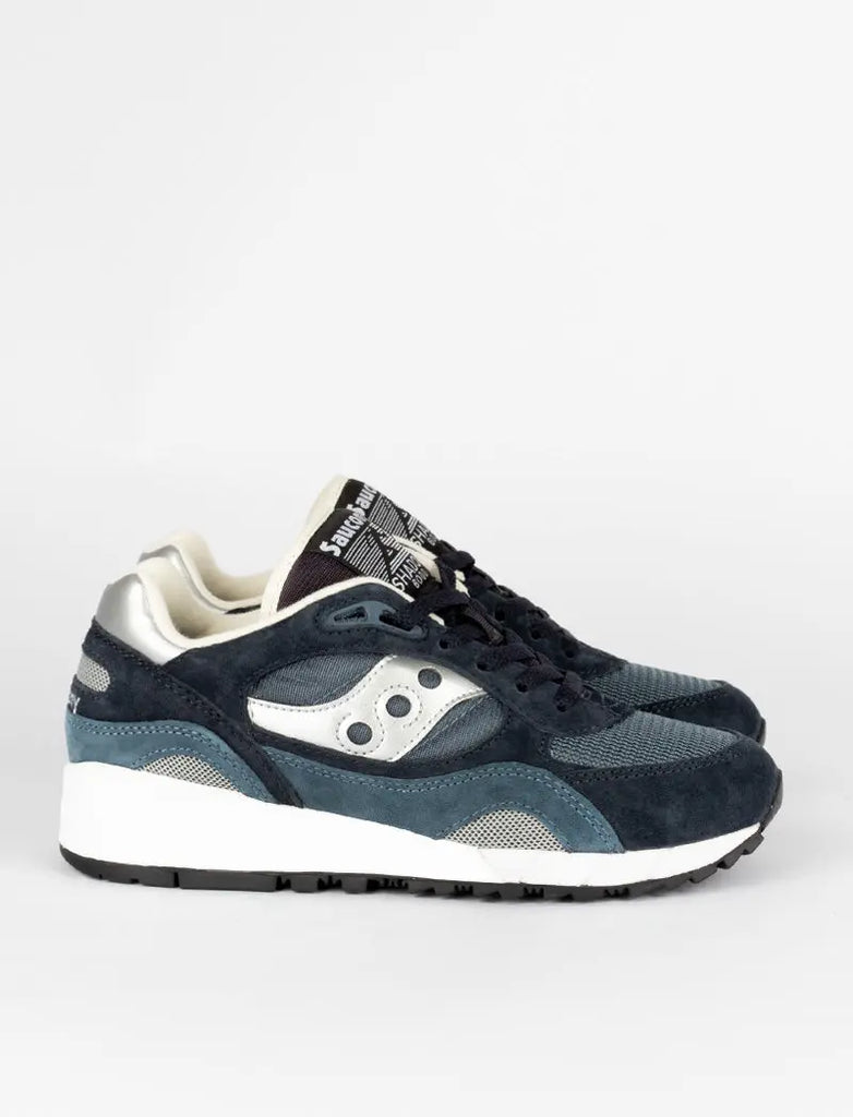 Saucony Shadow 6000 Trainers Navy / Silver - pam pam